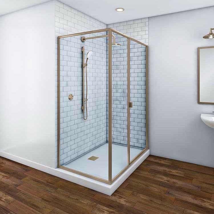 Clarkston Glass framed shower project